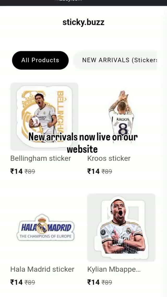 Brand Logo Sticker Arrivals